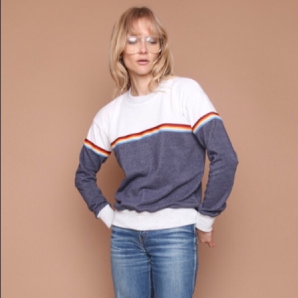 Free People Tops - CAMP COLLECTION RAINBOW PULLOVER
